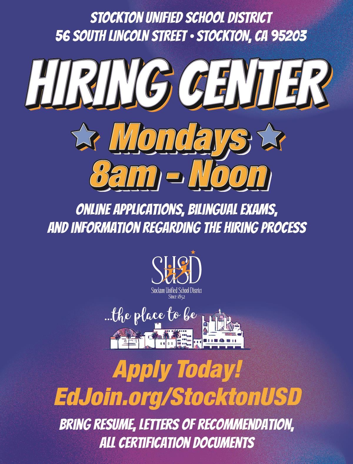 Hiring Center Flyer